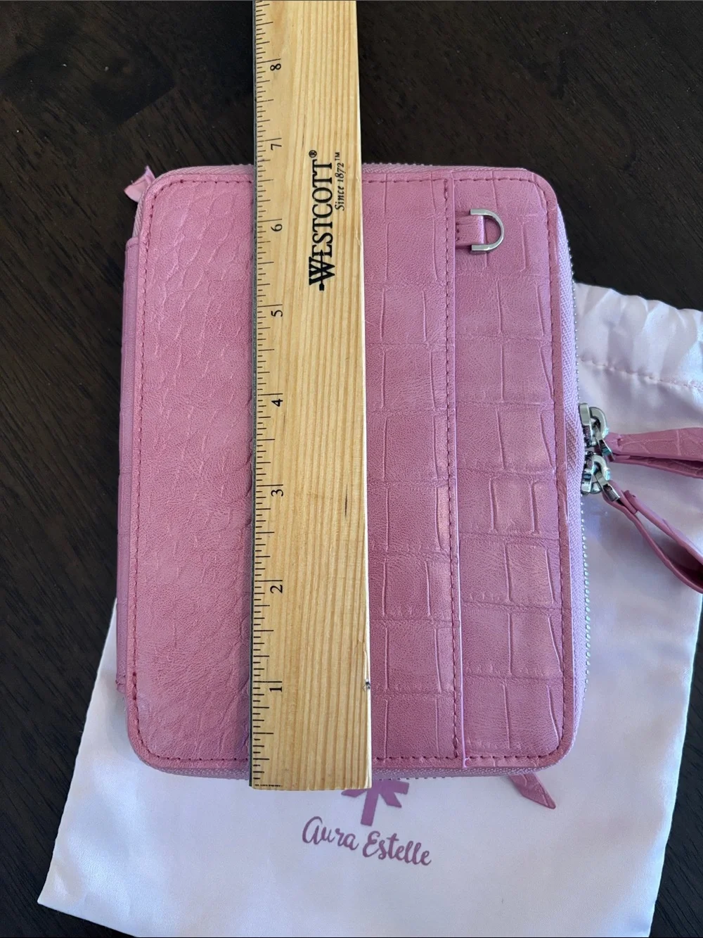 Aura Estelle A6 Planner Notebook Cover Pink Love at first sight Croc Emb